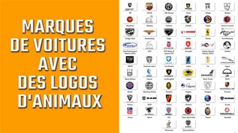 Marques De Voitures Avec Des Logos D Animaux Histoire Signification