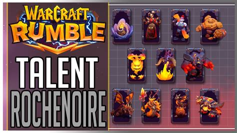 Warcraft Rumble Les Meilleurs Talents Unit S Rochenoire Youtube