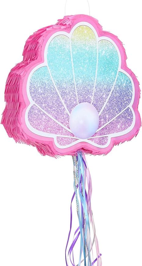 Amazon Seashell Pull String Piñata Mermaid Pinata Seashell Pinata