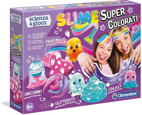 Clementoni Scienza E Gioco Fun Slime Super Colorati Gioco Scientifico