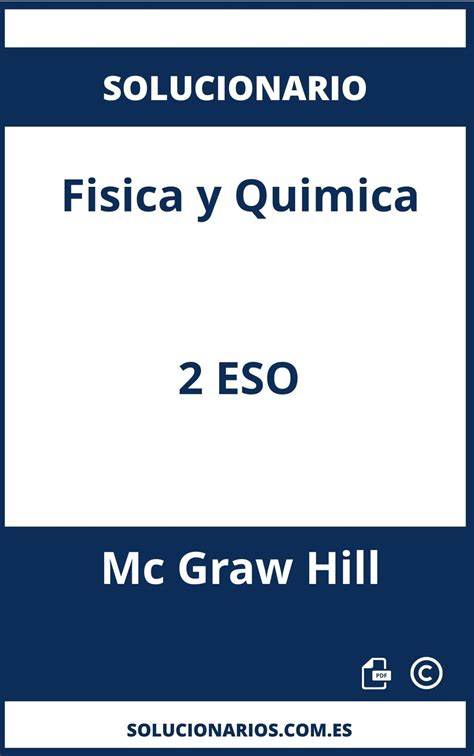 Descargar Abrir Pdf Solucionario De Fisica Y Quimica Eso Mc Graw Hill