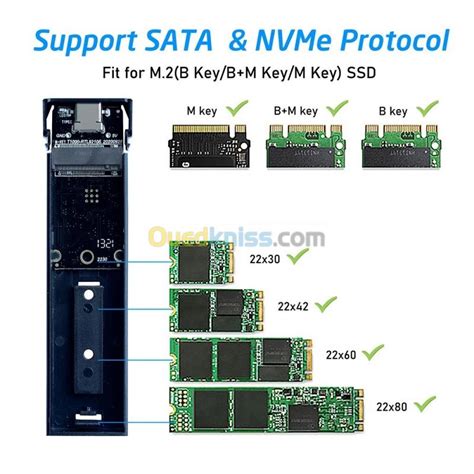 Bo Tier Pour Disque Dur Nvme Ssd M Vers Usb Type C Pour Nvme