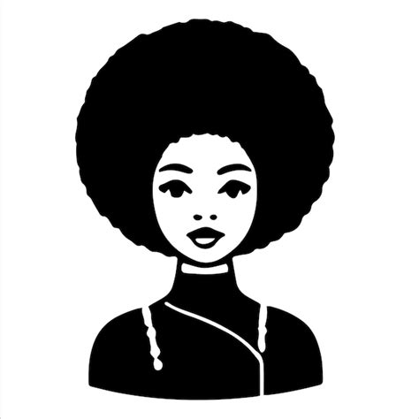 Mujer Negra Svg Mujer Afro Svg Chica Negra Svg Afro Puffs Muy Negra