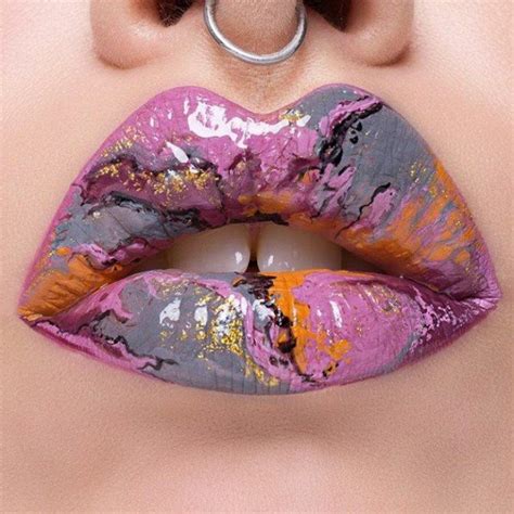 Marble Lips La Tendencia Que Dejará Tus Labios De Piedra Lip Art