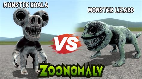 Monster Koala Vs Monster Lizard Zoonomaly Monsters Battle Youtube