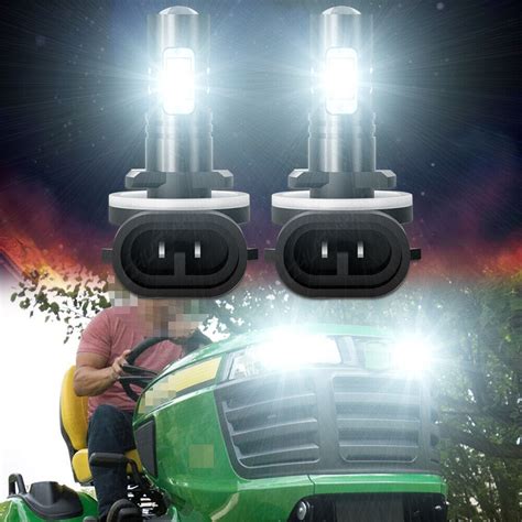 Led Headlight Bulbs For Deere X465 X475 X485 X495 X575 X585 X595 R136239 6000k Ebay