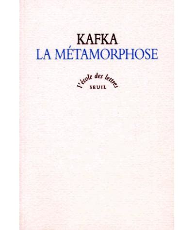 Metamorphose La Poche Franz Kafka Achat Livre Fnac