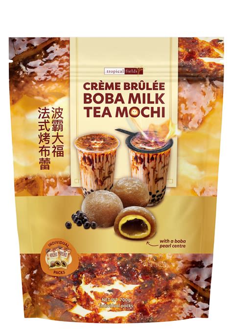 Creme Brulee Boba Milk Tea Mochi – CAL Marketing