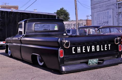 Black Slammed Chevrolet Gmc C Truck Amazing Trucks Pinterest