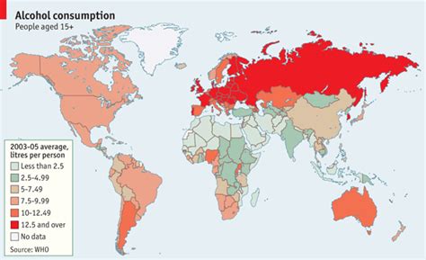 Global Alcohol Consumption Drinking Habits The Economist