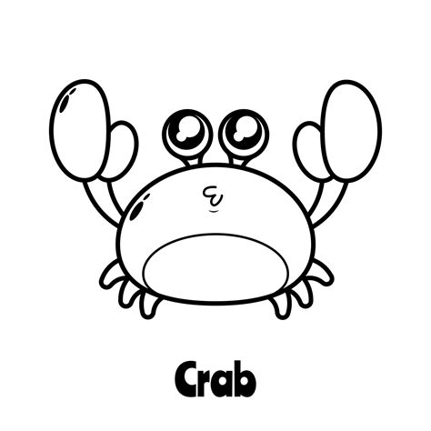 Cute Crab Coloring Pages