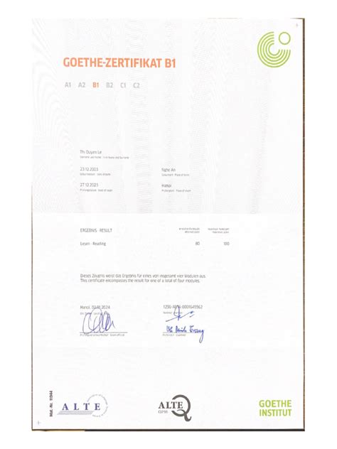 Goethe Zertifikat B1 Pdf