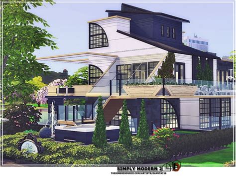 The Sims Resource Simply Modern House 2 By Danuta720 • Sims 4 Downloads