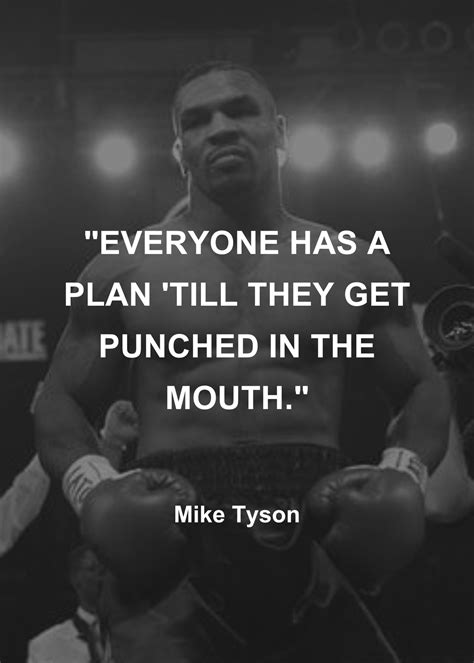 Mike Tyson Wall Art Mike Tyson Quote Iron Mike Tyson Mike Tyson Poster Sports Quotes Gym