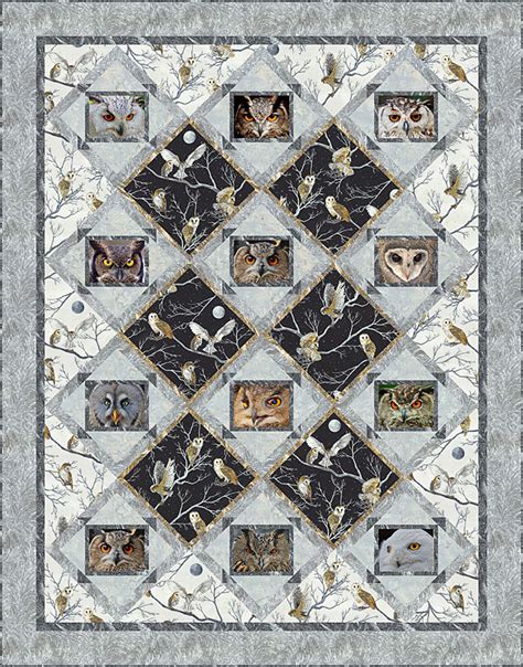 Free Pattern Night Owls EQuilter Blog