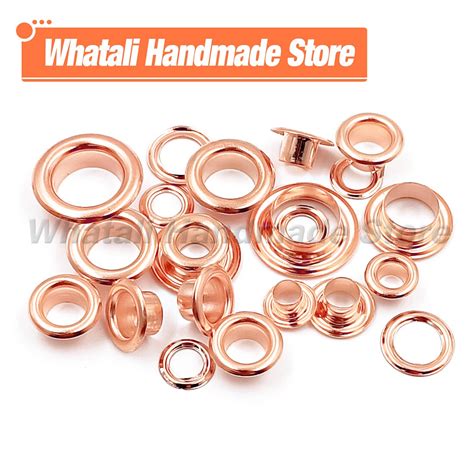 Pcs Rose Gold Kleur Gat Metalen Oogjes Grommets Grandado