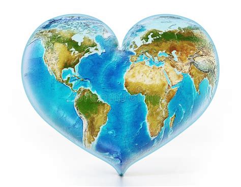 Heart Shaped Earth Clip Art