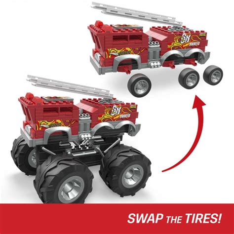Hhd Mega Hot Wheels Monster Trucks Alarm Fire Truck