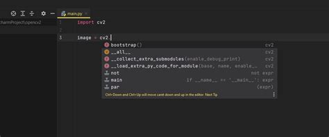 Python Opencv Autocomplete Not Working On Pycharm Stack Overflow