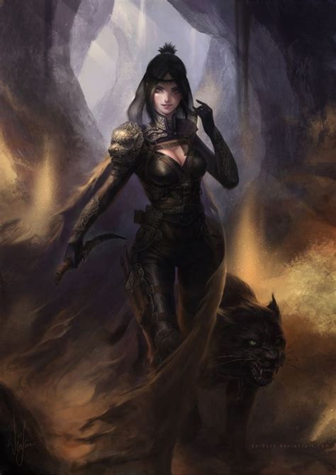 Assassin Female Woman Thief Ninja Fantasy Art Concept Art