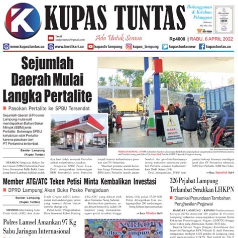 Berdikari Surat Kabar Harian Kupas Tuntas Edisi Rabu April