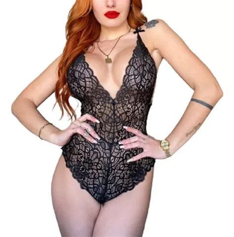 Body Sexy De Renda Aberto Rutero Lingerie V Rios Tamanhos