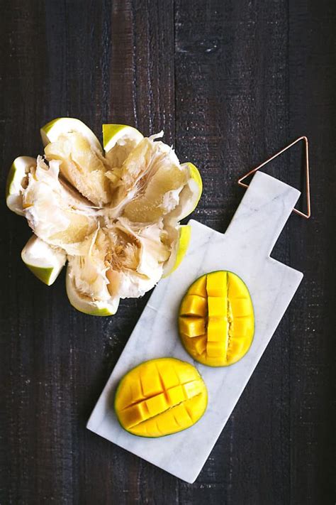 Whole30 Mango Pomelo Chia Pudding Grits And Chopsticks