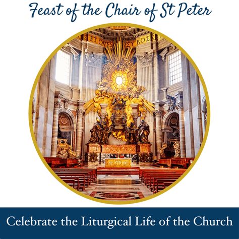 22 February Feast Of The Chair Of Saint Peter Prince Of Peace