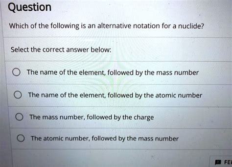 SOLVED: Question Which of the following is an alternative notation for ...