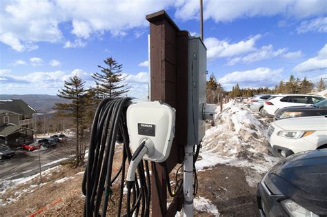 Electric Vehicle Ev Charging Stations At Snowshoe Mountaintop Condos