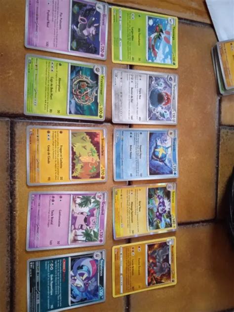 LOT DE 10 carte de Pokémon sans double plusieurs euro pour certaine