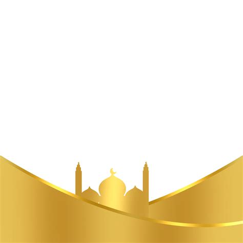 Islamic Golden Mosque Frame 27853485 Png