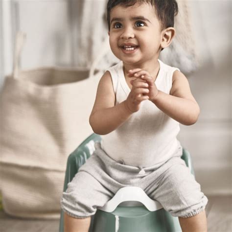 Babybjörn Potty Chair - Deep Green/White | Babylist Shop