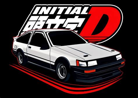 Toyota Ae86 Trueno Initial D Posters And Prints By Altair Printler