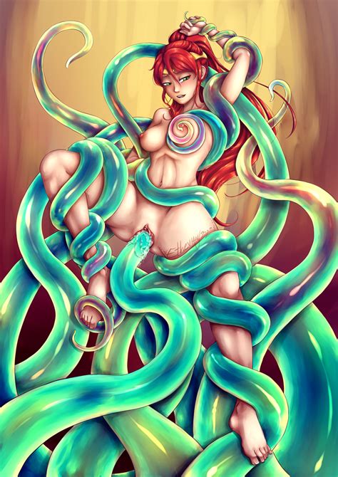Pyrrha Nikos And The Tentacle Trap Commission By Ethevian Hentai Foundry