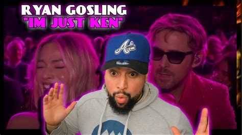 First Time Watching Ryan Gosling Mark Ronson Slash And The Kens I M Just Ken He Nailed It