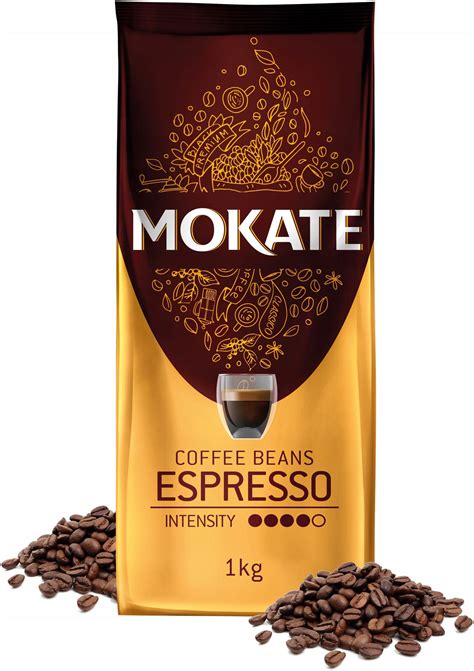 Kawa Ziarnista Mokate Espresso 1KG Do Ekspresu Świeżo Palona Arabica