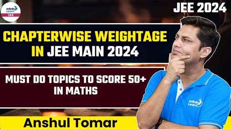 Chapterwise Weightage In JEE Main 2024 Maths Paper Must Do Topics To