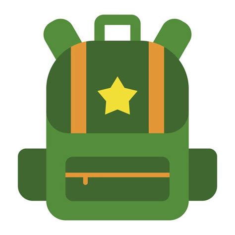 El Icono De La Mochila Vector Premium