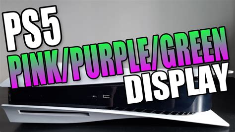 FIX PS5 Pink Purple Green Screen Issues Colours Messed Up YouTube