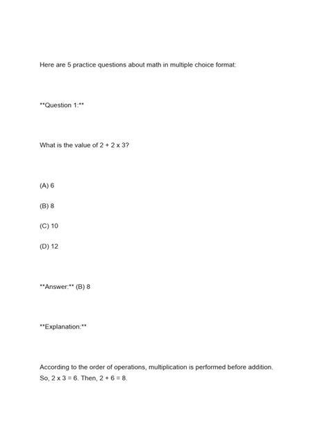 Practice Math 101 1 Pdf