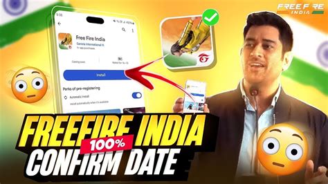 Free Fire India New Confirm Launch Date Free Fire India Big Good