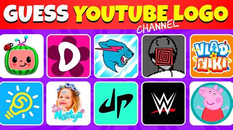 Guess The Youtube Channel Logo In 5 Seconds Youtuber Logo Quiz Youtube