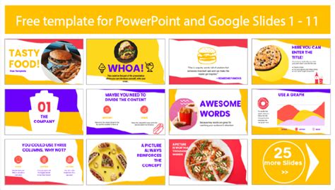 Junk Food Template - PowerPoint Templates and Google Slides