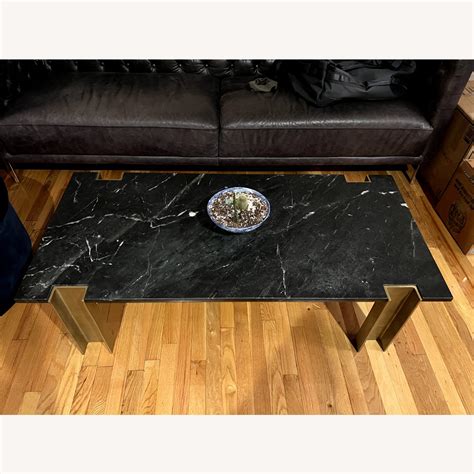 Cb Marble Brass Coffee Table Aptdeco