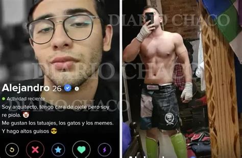 El perfil falso de César Sena en Tinder con el que conoció a Cecilia