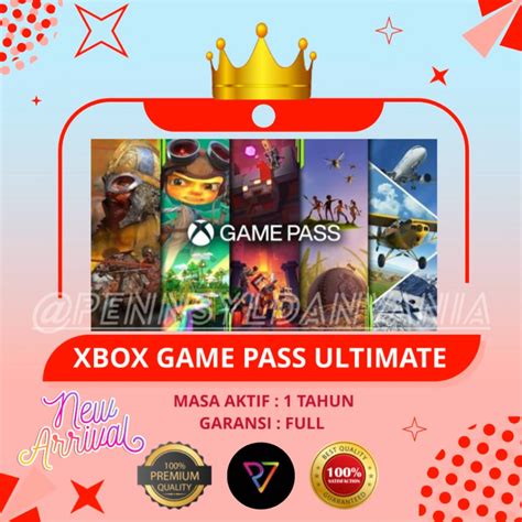 Jual Xbox Gamepass Ultimate Premium Murah Tahun Bergaransi Xbox One