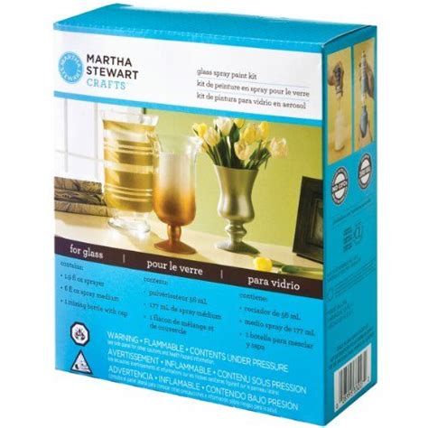 Martha Stewart Crafts Spray Paint System With Glass Medium Martha