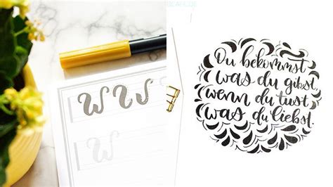 Brushlettering lernen für Einsteiger Handlettering mit Julia Faßhauer