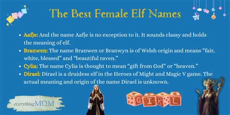 Female Elf Names For Fantasy Lovers Everythingmom